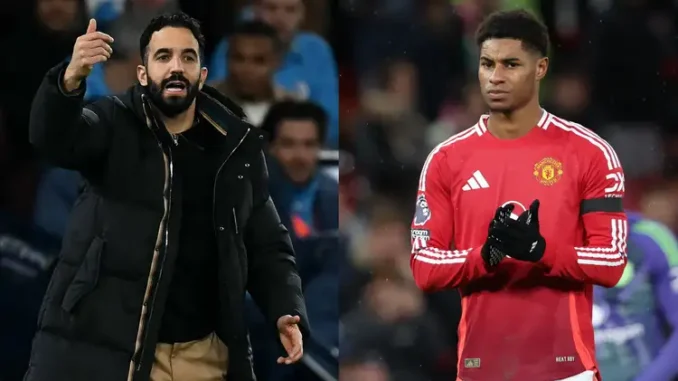 Speak with the Manager” – Ruben Amorim Responds to Rashford’s Exit Speculations Amid Man Utd Drama